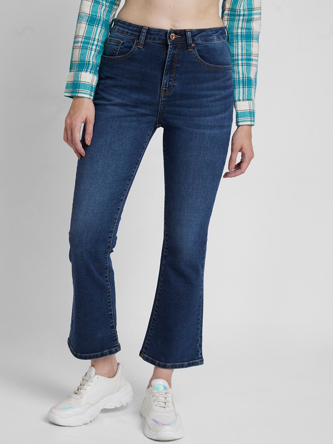 SPYKAR Women Elissa Bootcut Clean Look High-Rise Stretchable Jeans