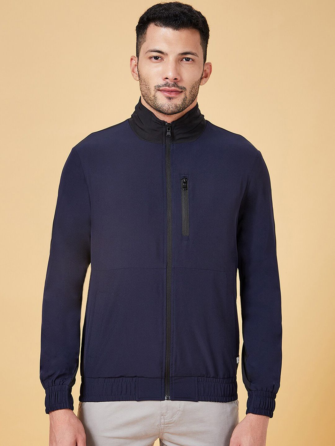 Urban Ranger by pantaloons  Mock Collar Bomber Jacket