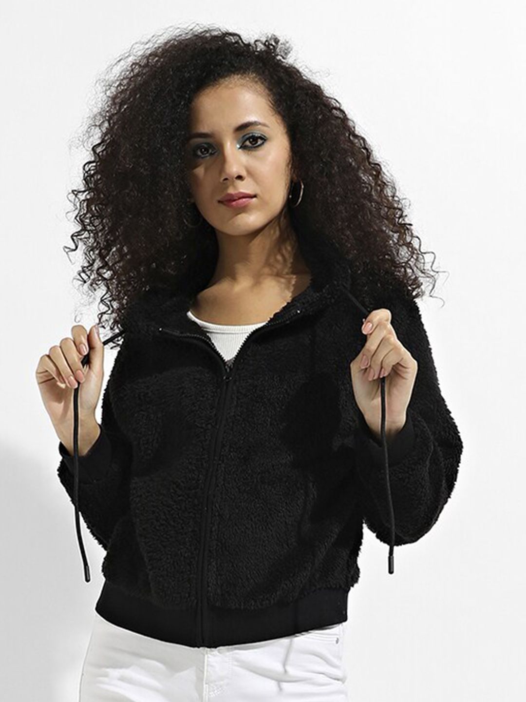 PINACOLADA Hooded Front-Open Sweatshirt