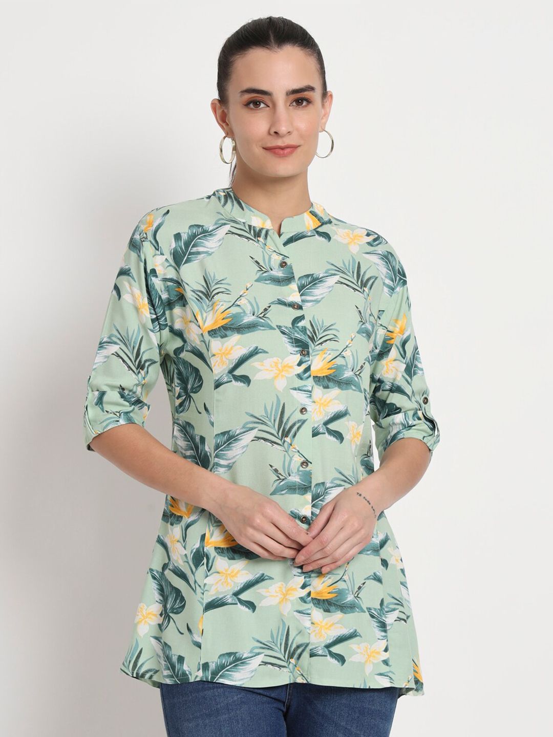 Stuffie Land Floral Printed Tunic