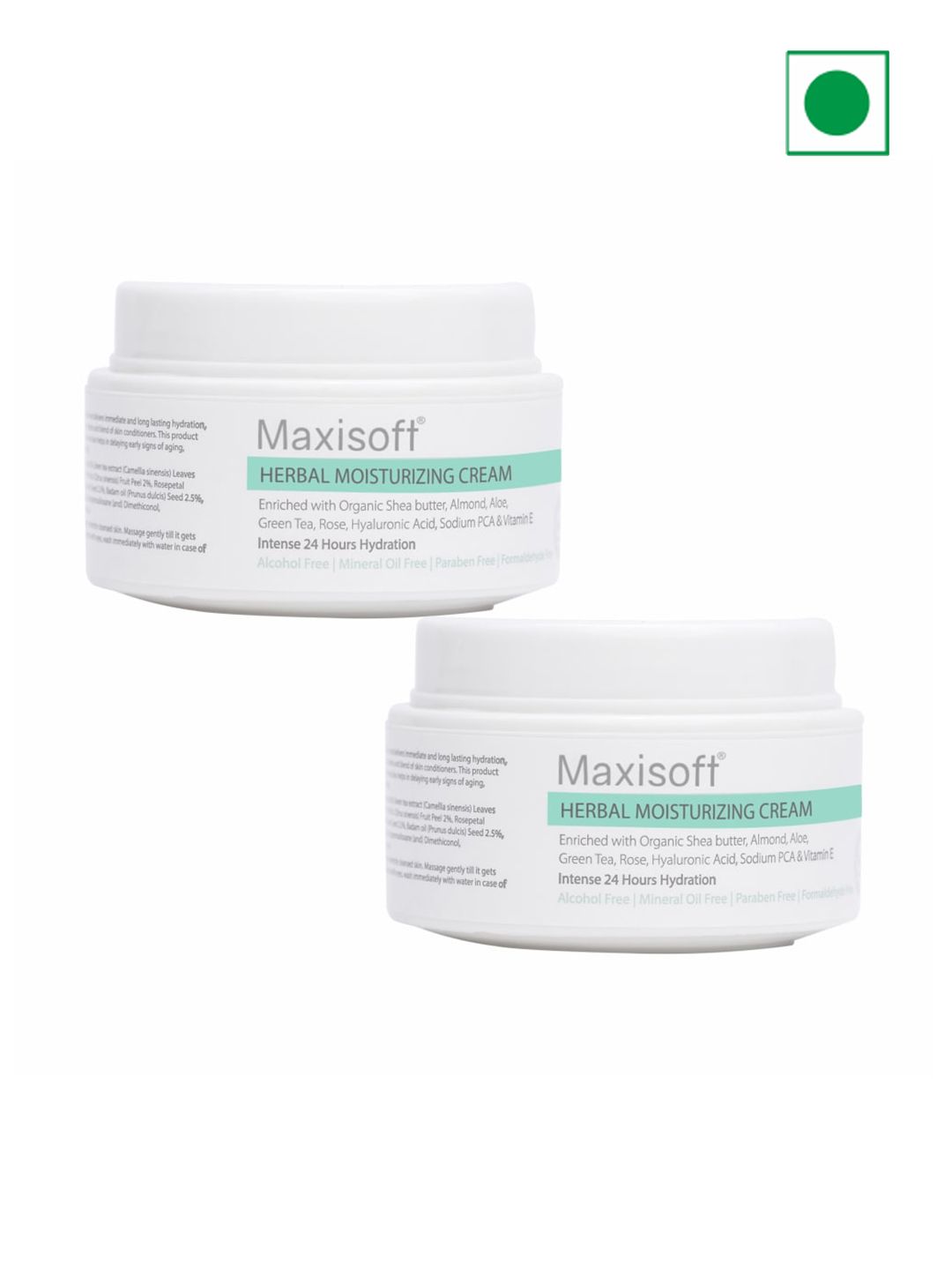 Maxisoft Set of 2 Herbal Moisturizing Cream with Shea Butter & Almond - 50 g each