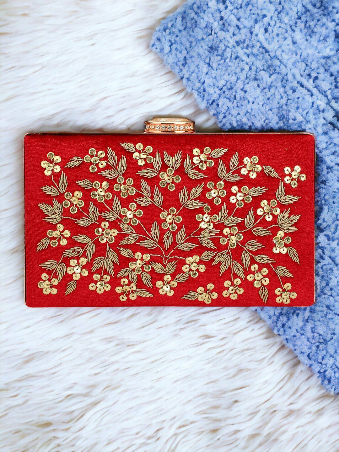 Buy Toobacraft Shoulder Strap Embellished Box Clutch -  - Accessories for Women