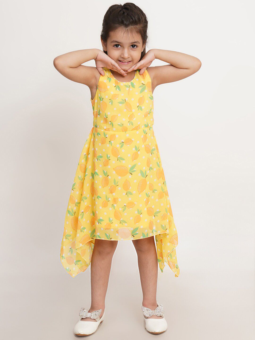 Creative Kids Girls Floral Printed A-Line Dress