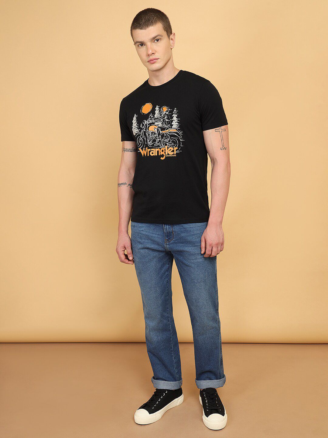 Wrangler Graphic Printed Pure Cotton T-shirt