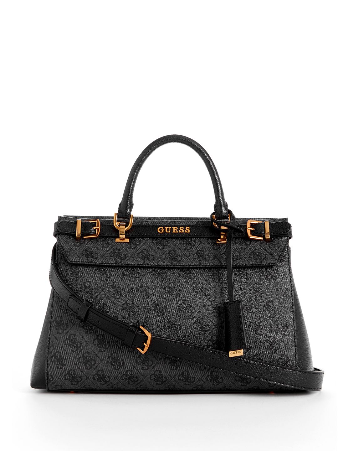 Buy GUESS Sestri Brand Logo Printed Buckle Detail Large Structured Handheld Bag -  - Accessories for Women