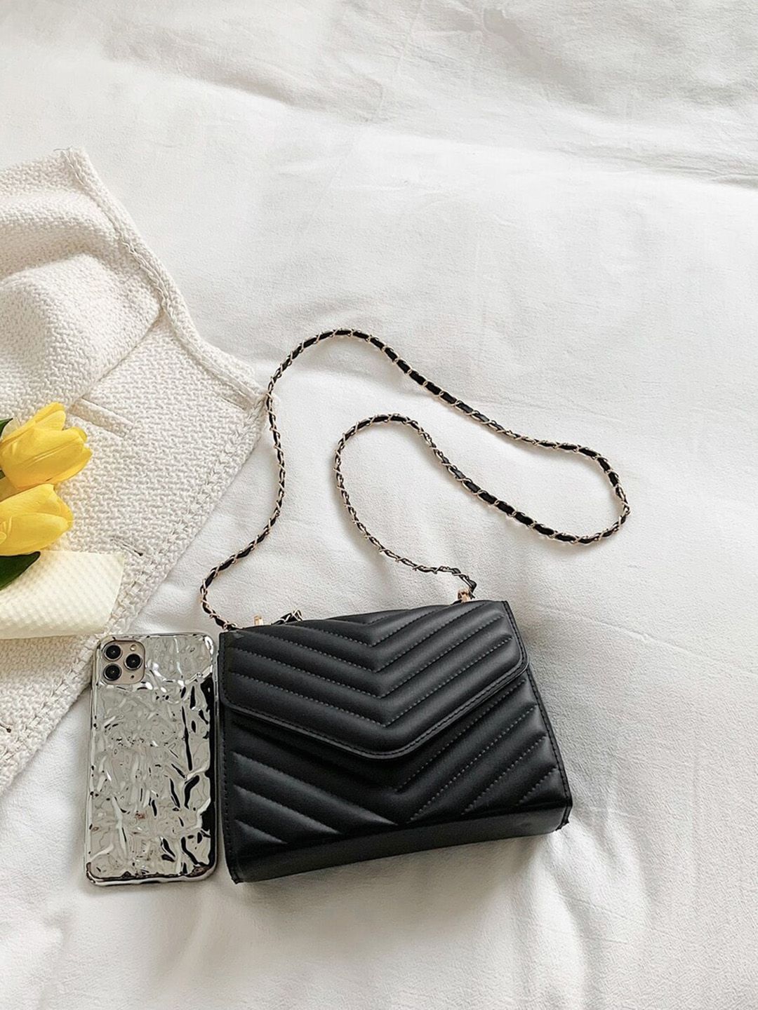 FARGO Quilted Water Resistant Structured Sling Bag