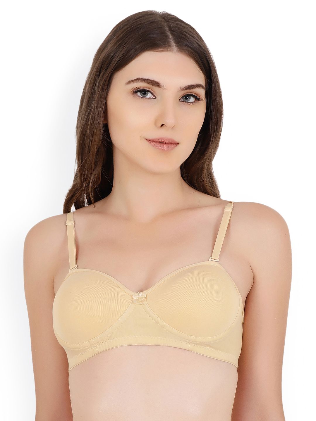 Buy Floret Beige Solid Non Wired Heavily Padded Minimizer Bra T3041 -  - Apparel for Women