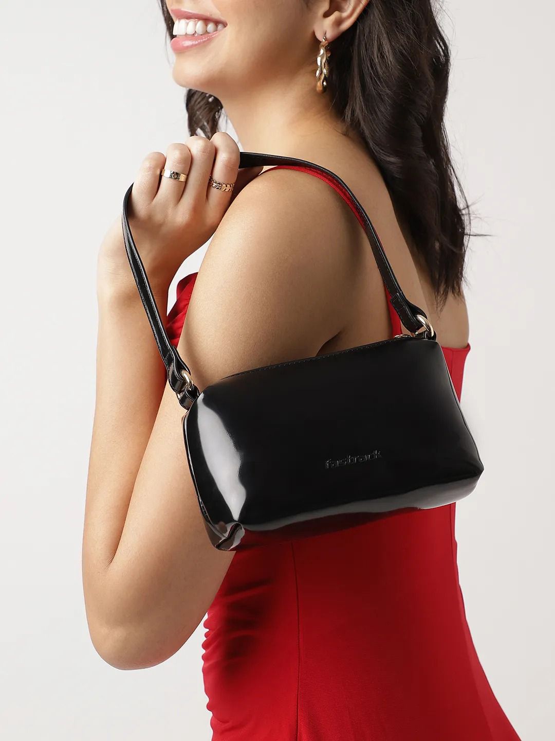 Buy Fastrack Solid Mini Structured Shoulder Bag -  - Accessories for Women