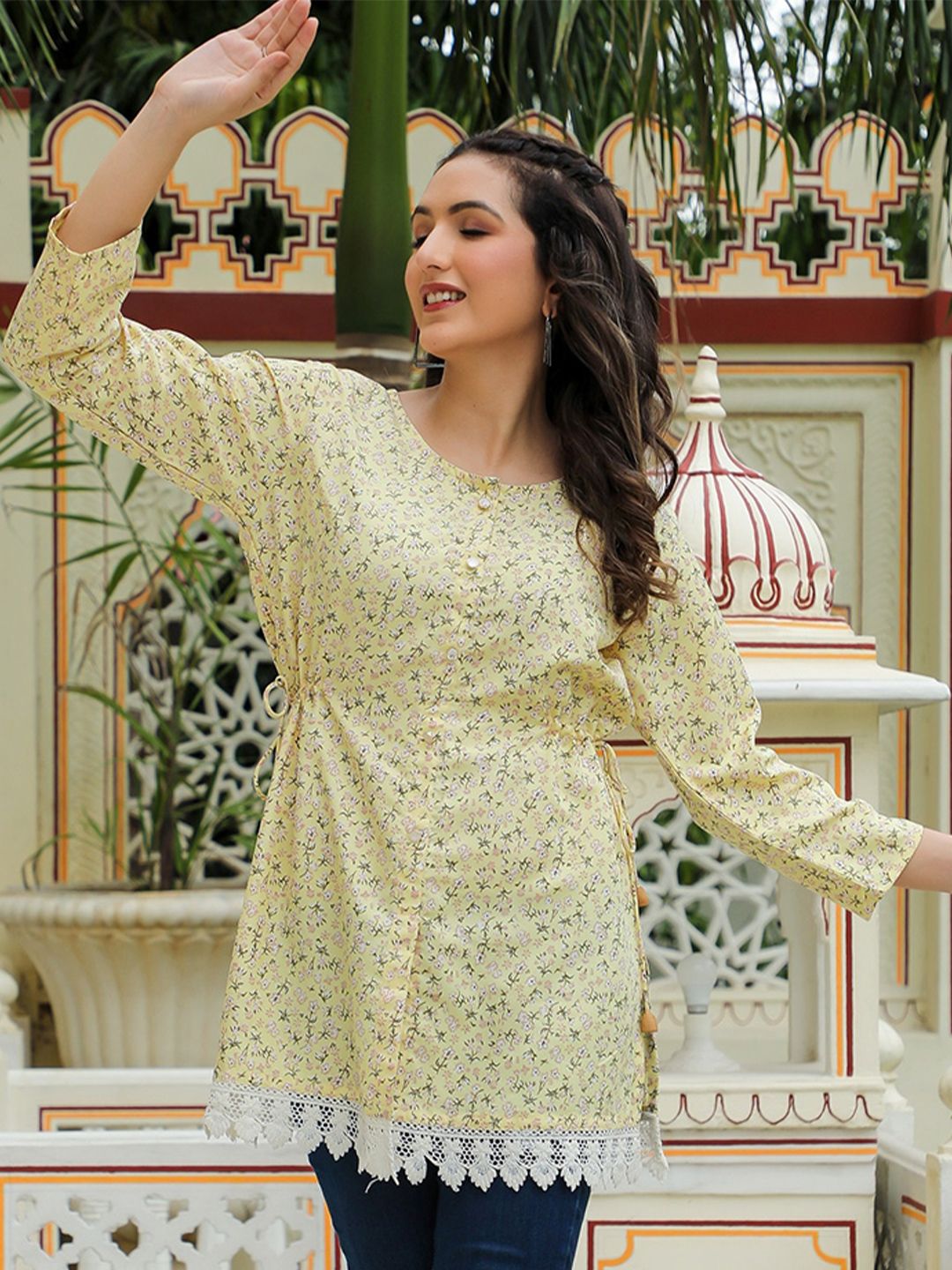 MissKurti Floral Printed Tunic