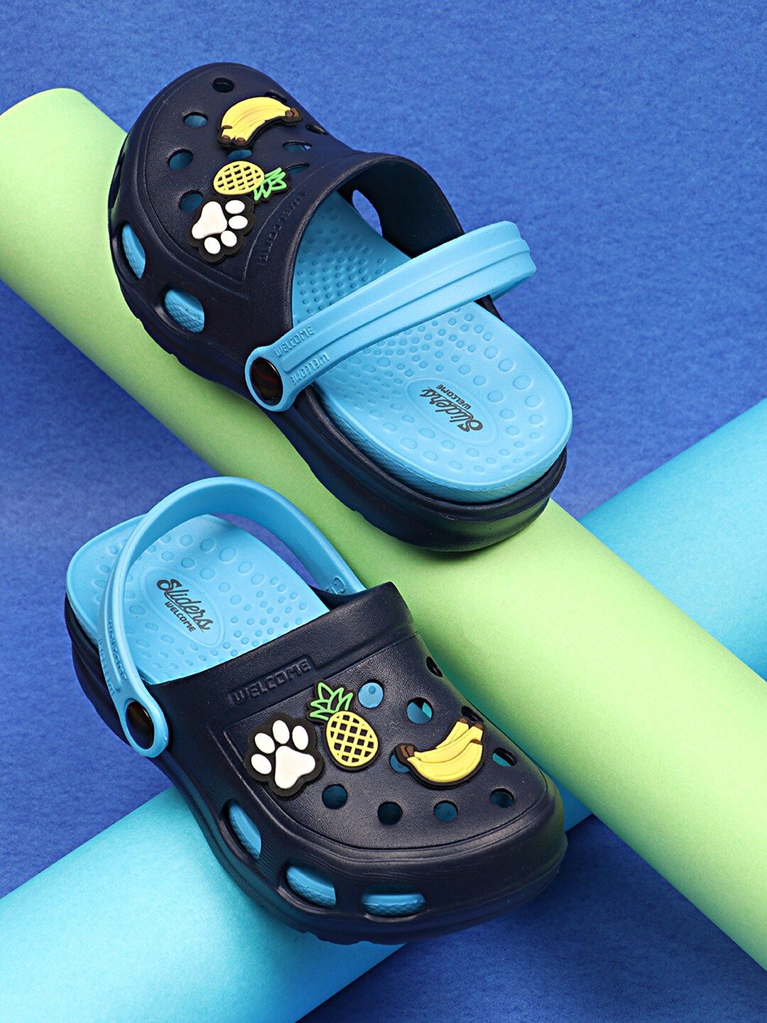 WELCOME Kids Soft Waterproof Daily Adjustable Back Strap Anti-Skid Comfort Clogs