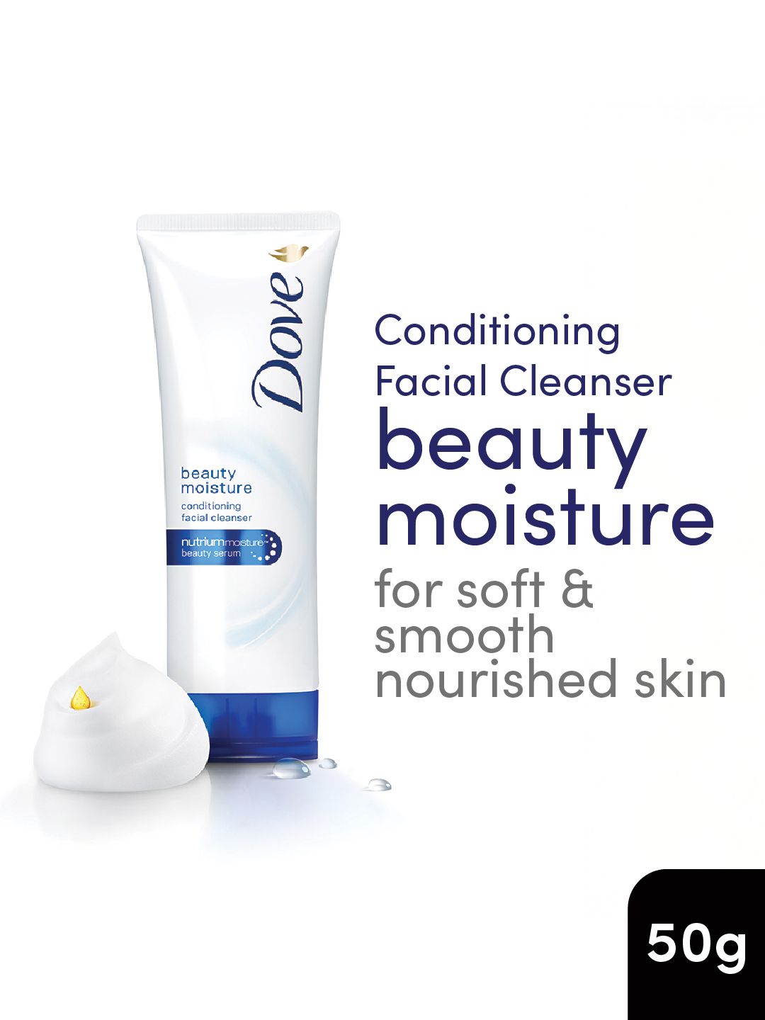 Dove Beauty Moisture Conditioning Face Wash Cleanser - 50 ml
