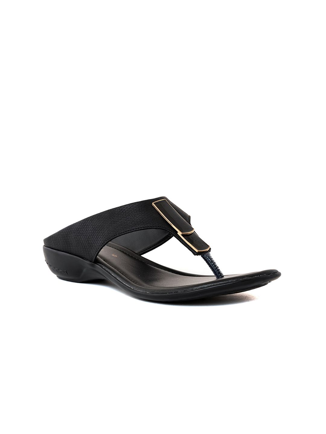 Khadims Open Toe T-Strap Flats