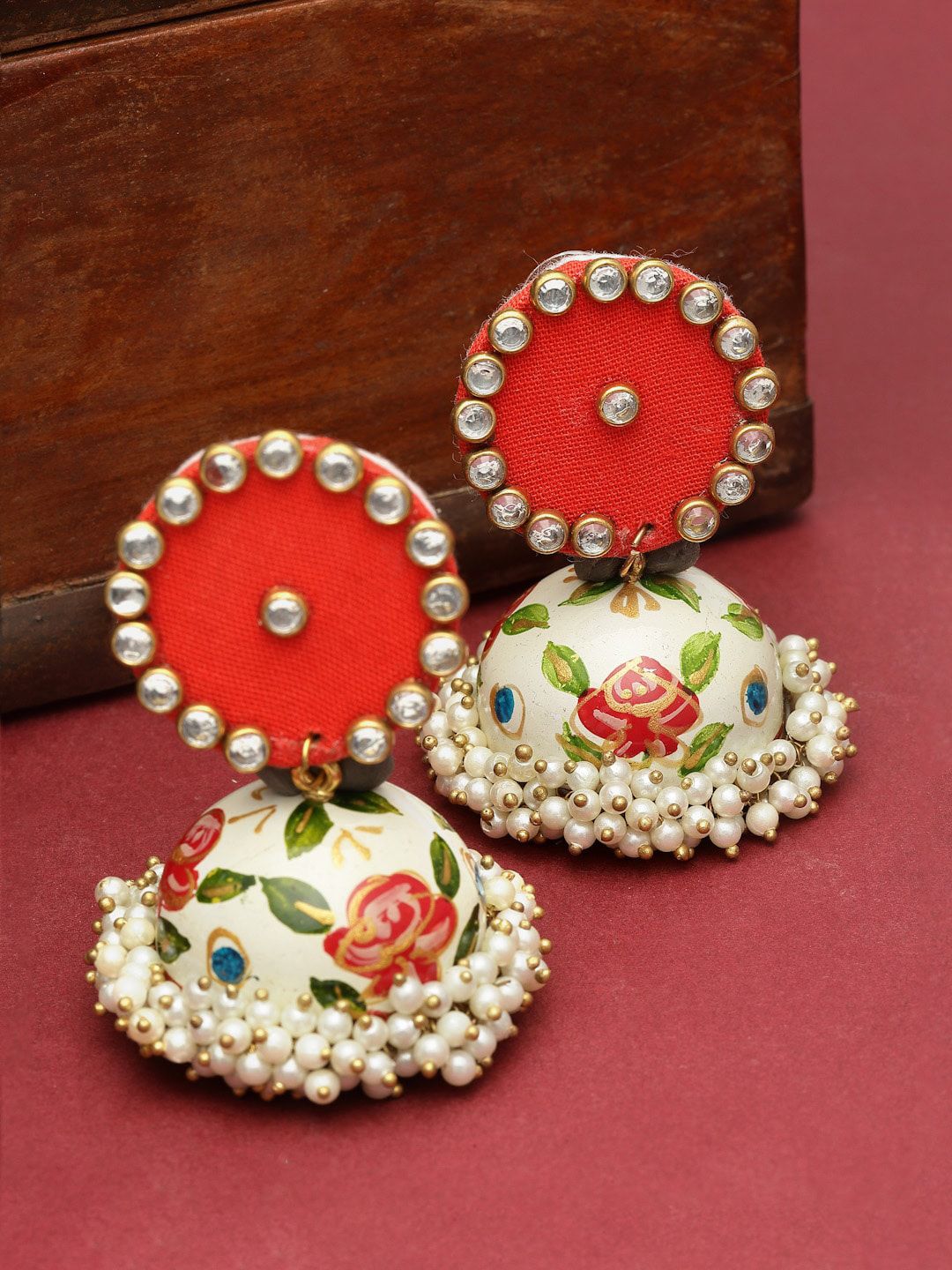 Buy PANASH Gold Plated Circular Jhumkas -  - Accessories for Women