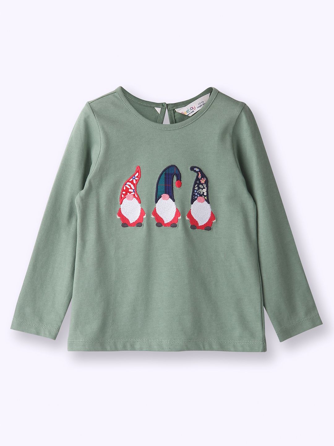 Beebay Girls Round Neck Pure Cotton Casual T-shirt