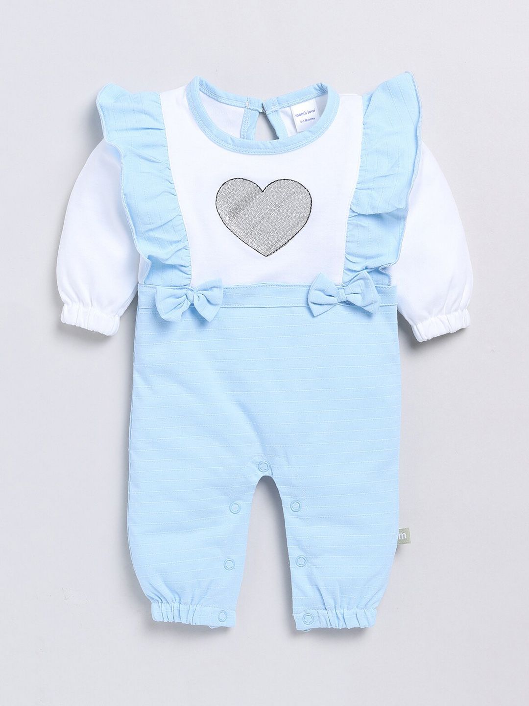 Moms Love Infant Girls Cotton Rompers
