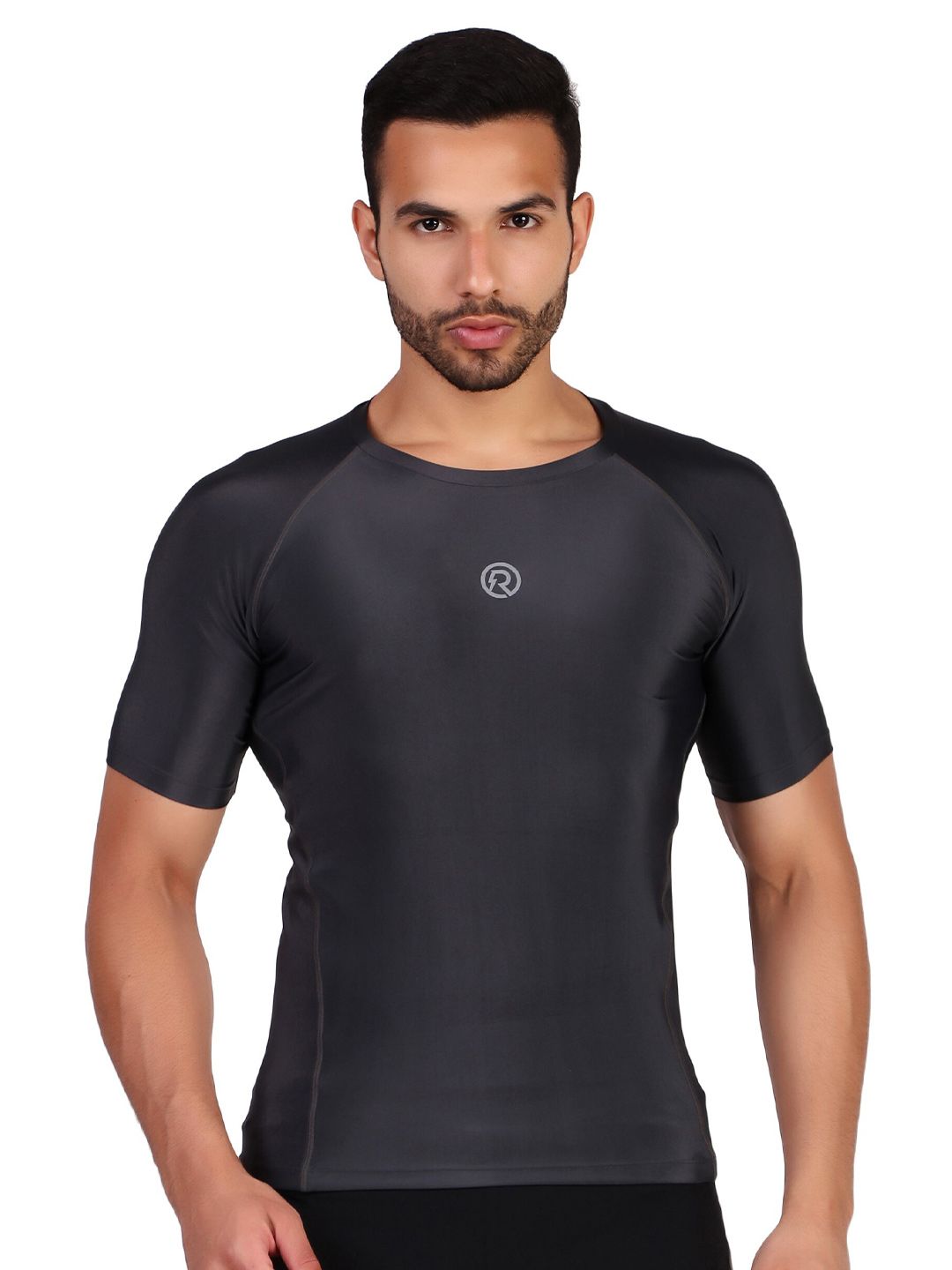 REDESIGN Round Neck Recharge Compression Dry Fit T Shirt