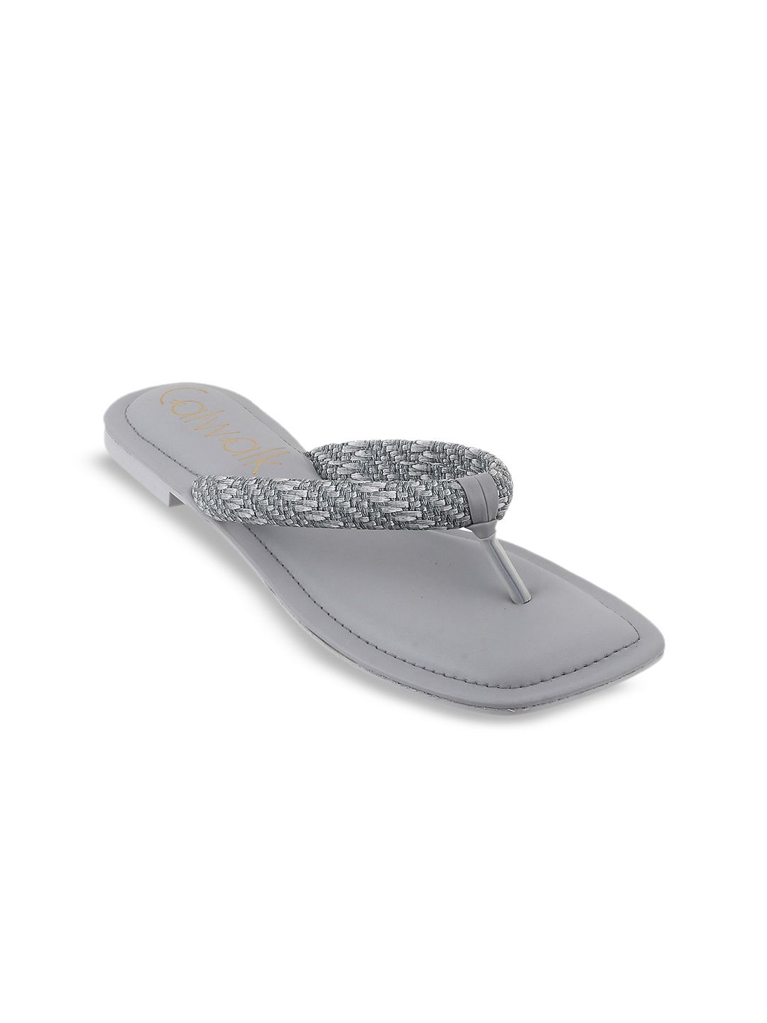 Catwalk Shimmer Open Toe Flats