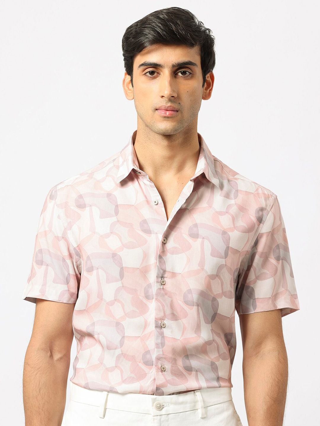 RARE RABBIT Men Baykal Slim Fit Abstract Printed Shirt