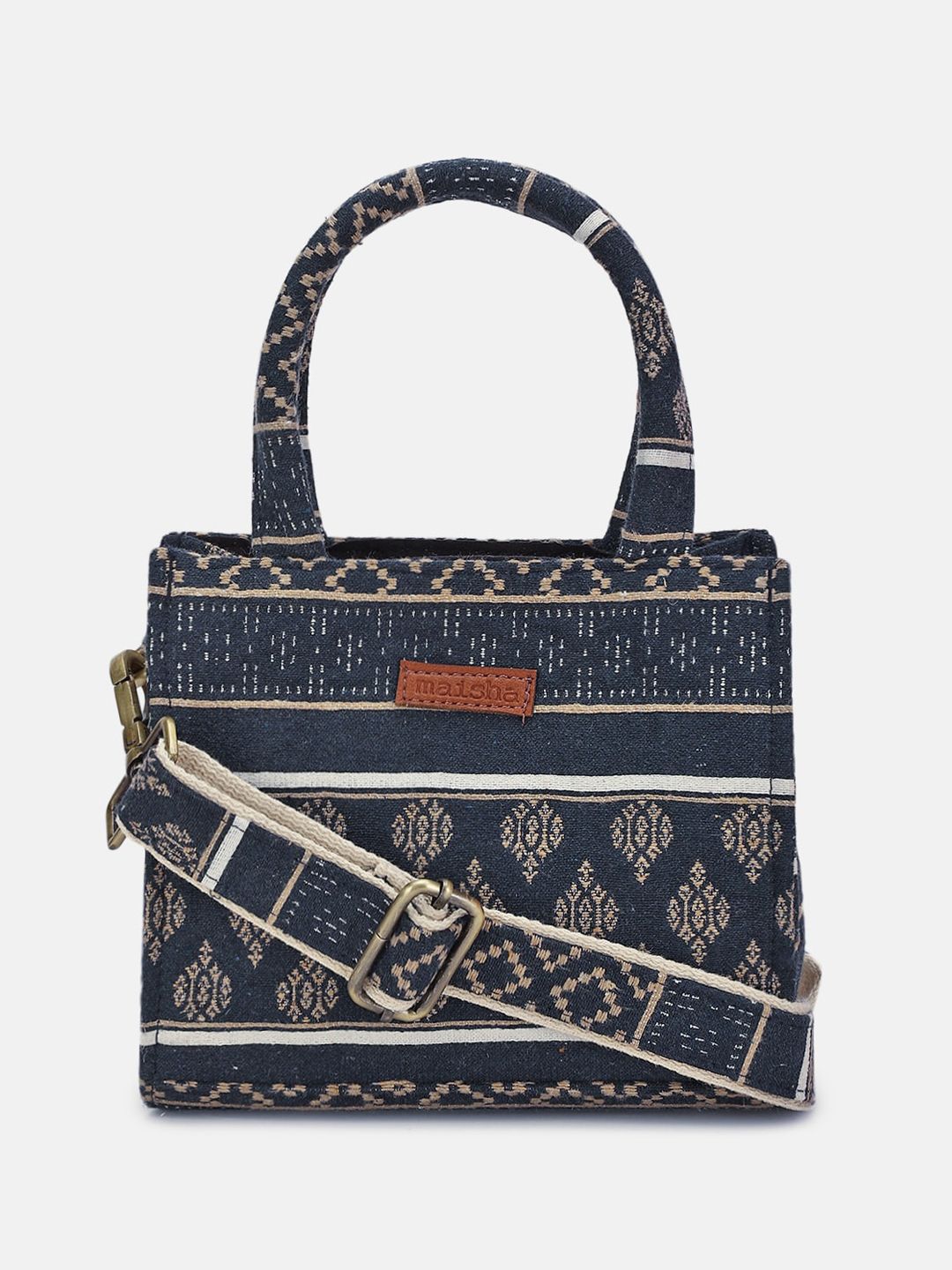 Maisha Textured Structured Handheld Bag