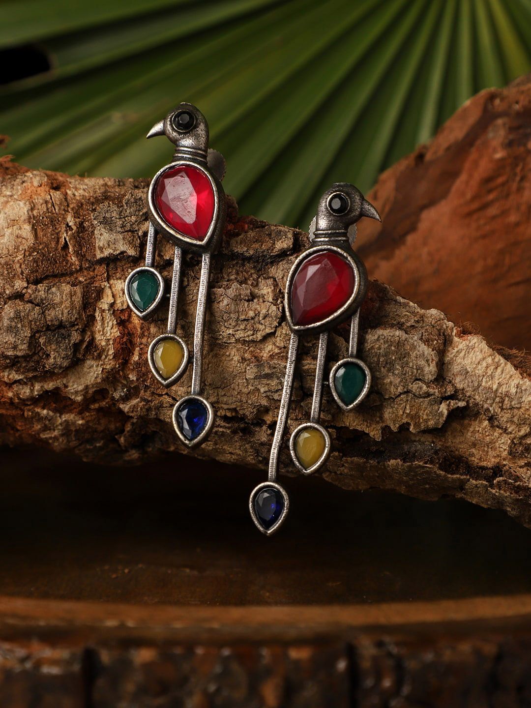 VENI Silver Plated Drop Earrings