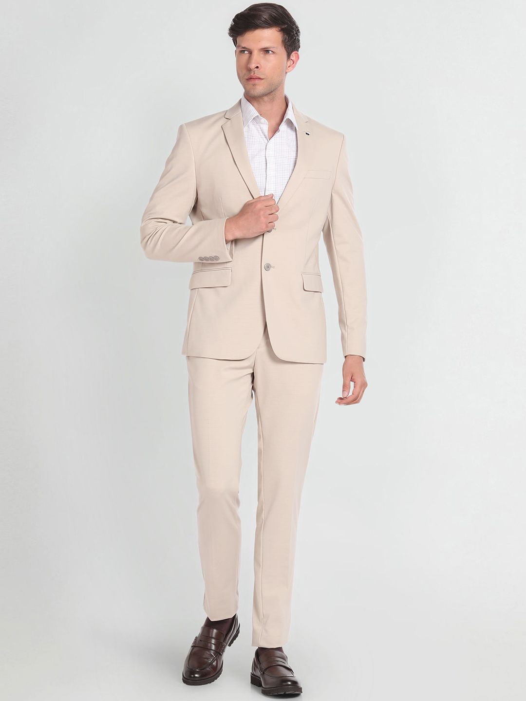 Arrow Single-Breasted Slim-Fit Two-Piece Formal Suit