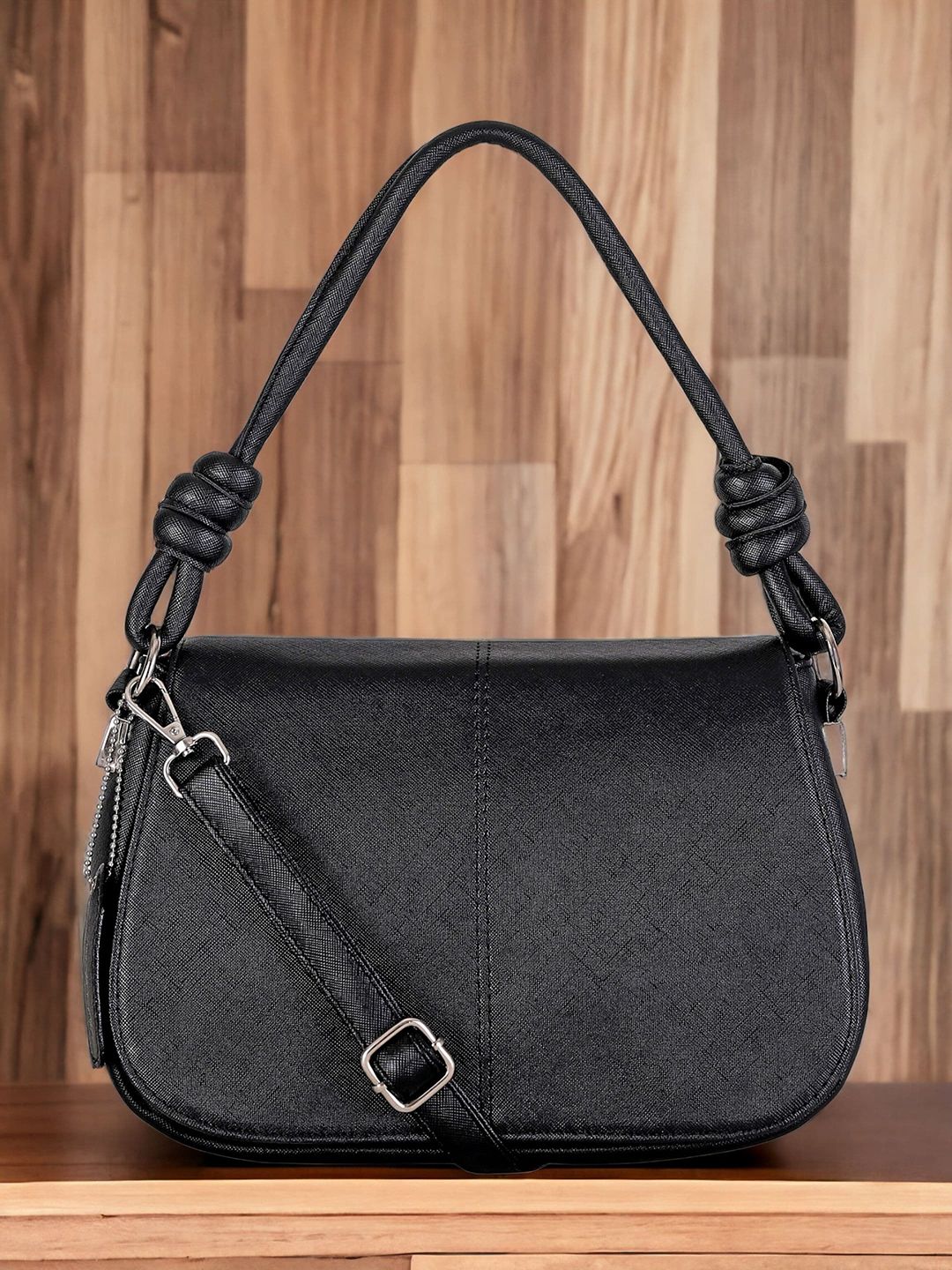 Buy Mast & Harbour Black Structured Handheld Bag -  - Accessories for Women