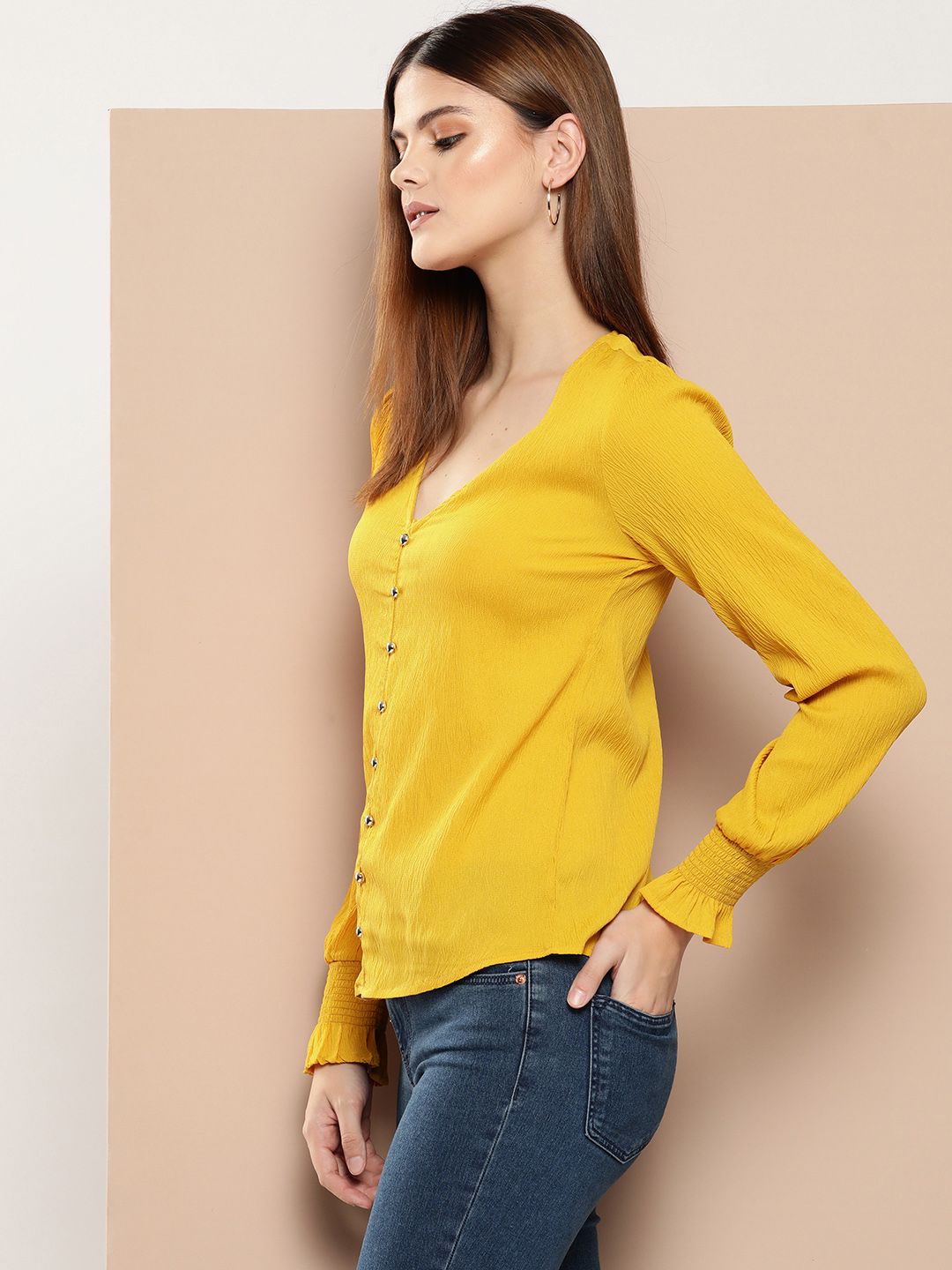 Bishop Sleeves Shirt Style Top 3
