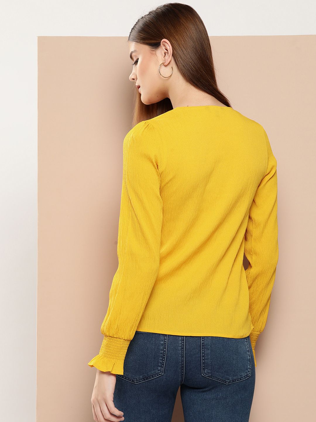 Bishop Sleeves Shirt Style Top 4