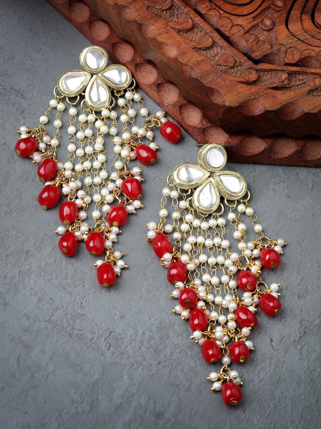 Buy KARATCART Gold Plated Drop Earrings -  - Accessories for Women