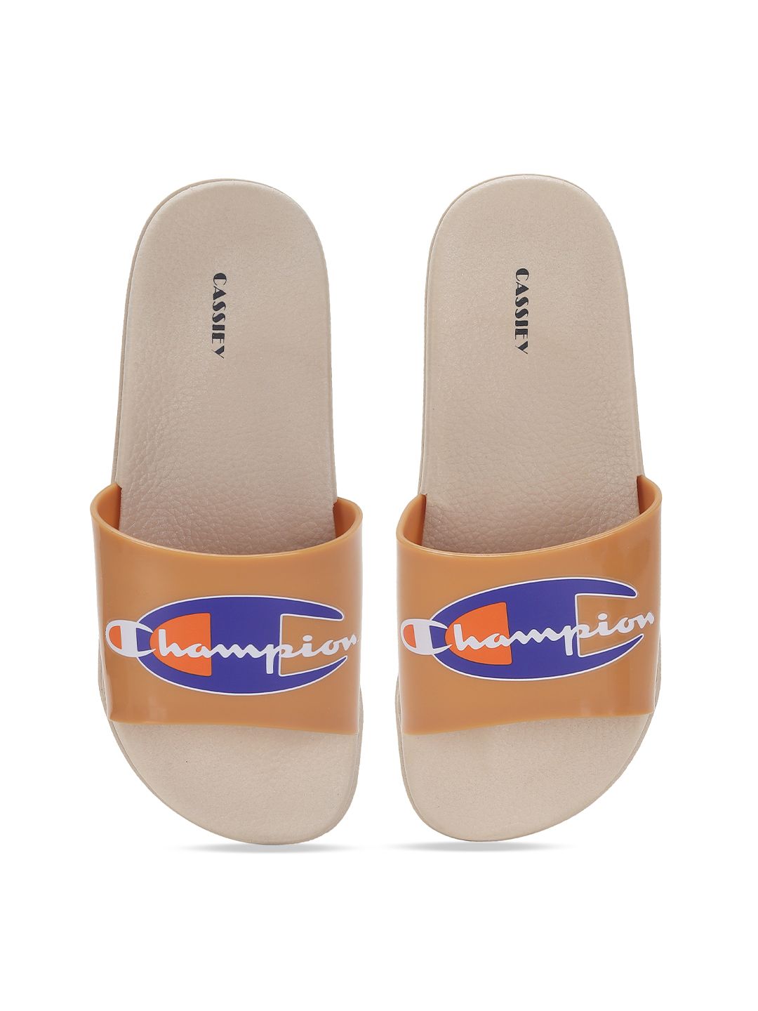 CASSIEY Women Printed Rubber Sliders