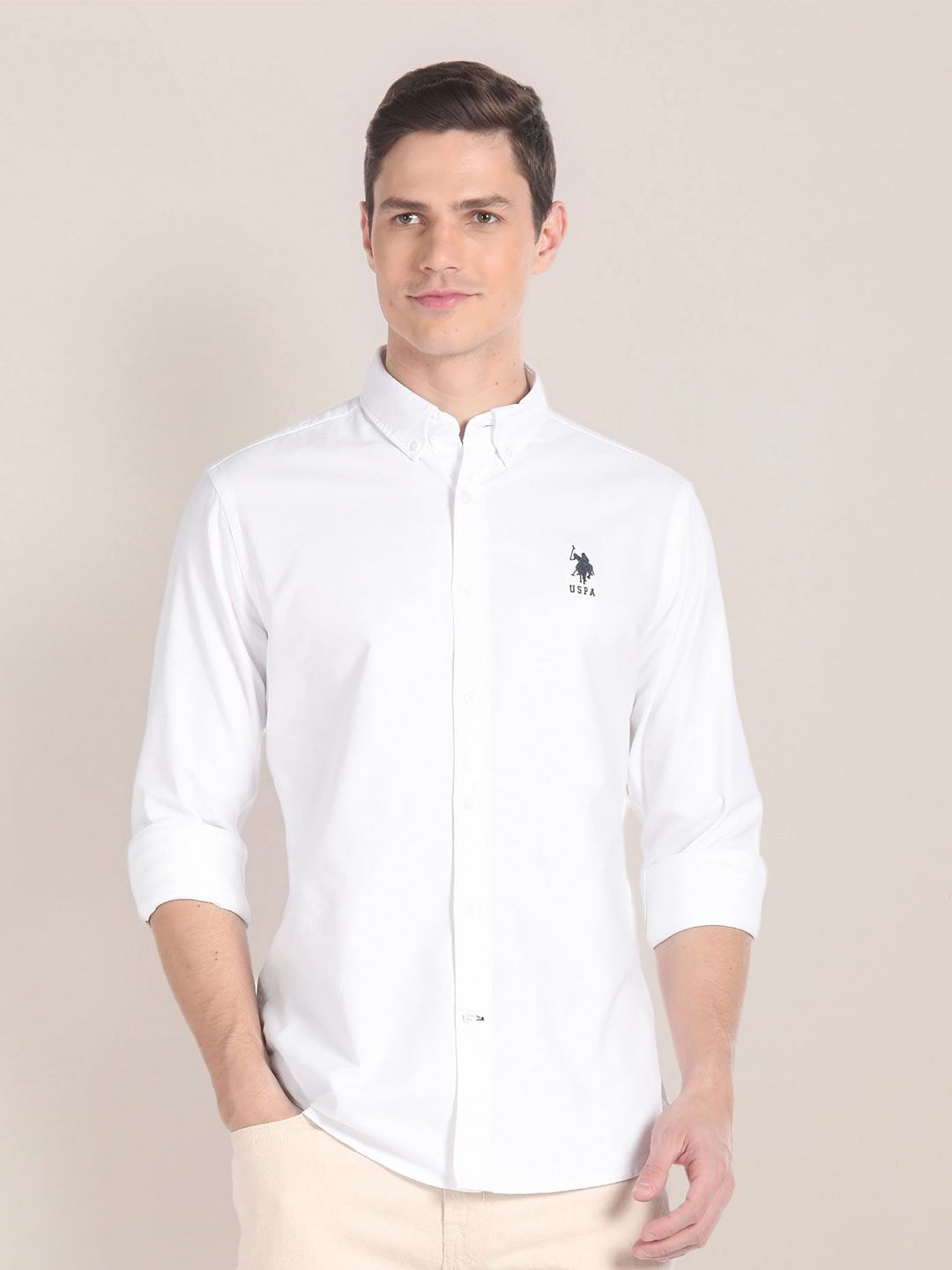 U.S. Polo Assn. Button Down Collar Pure Cotton Casual Shirt