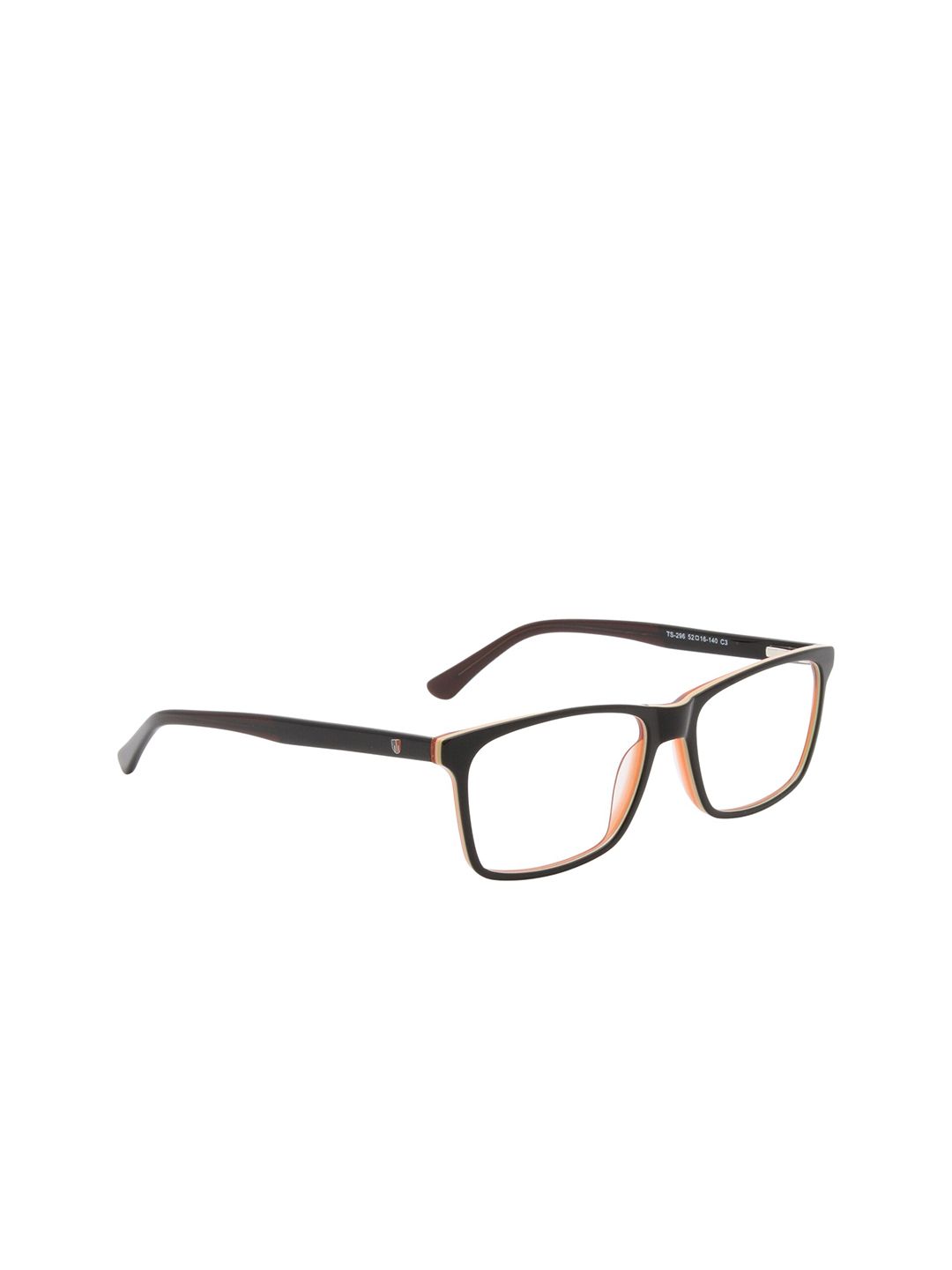 Ted Smith Unisex Full Rim Rectangle Frames TS-405_C3-BLACK