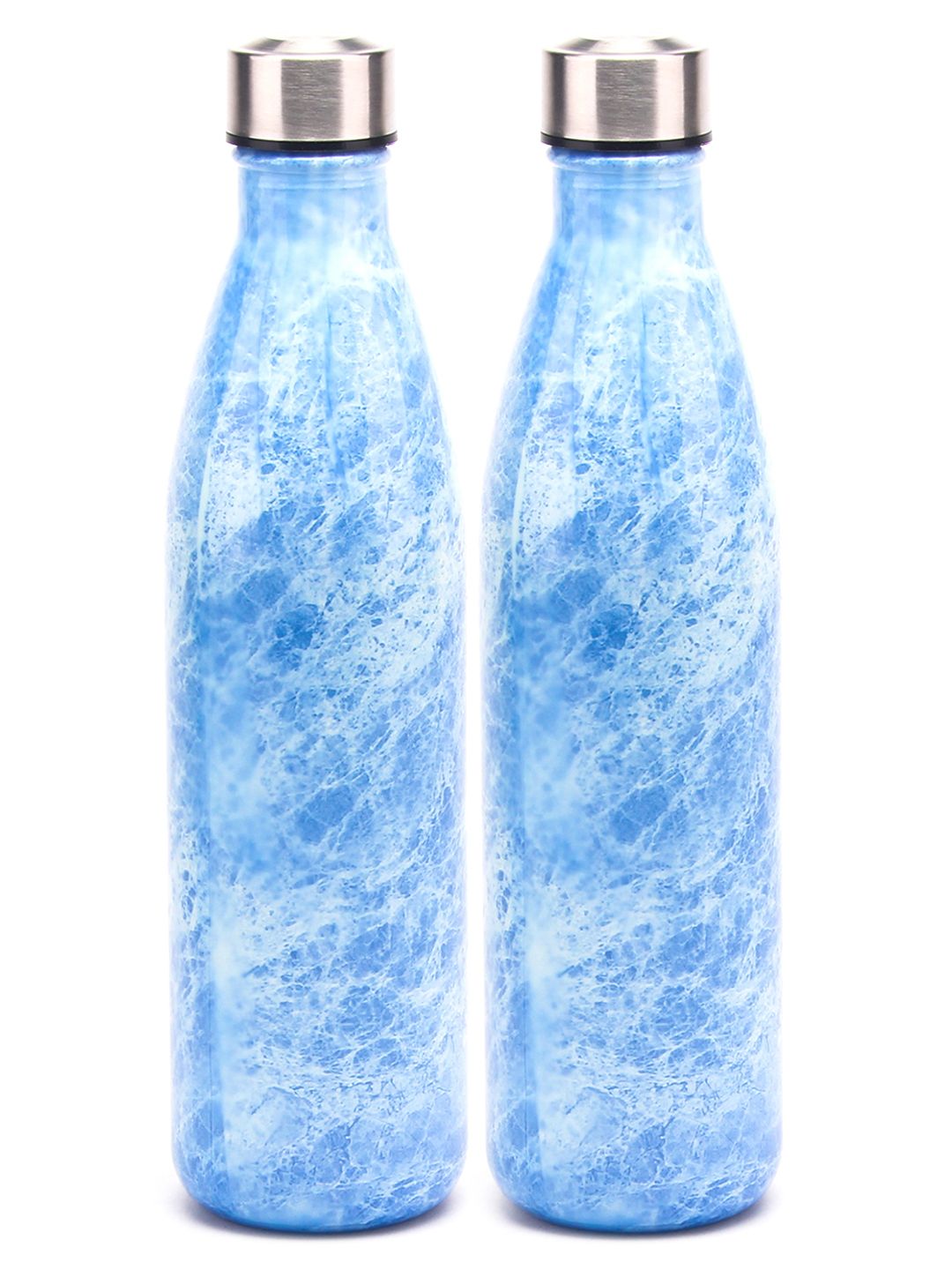 Red Butler White Abstract Glass Spill Proof 2 Piece Water Bottle - 750ml