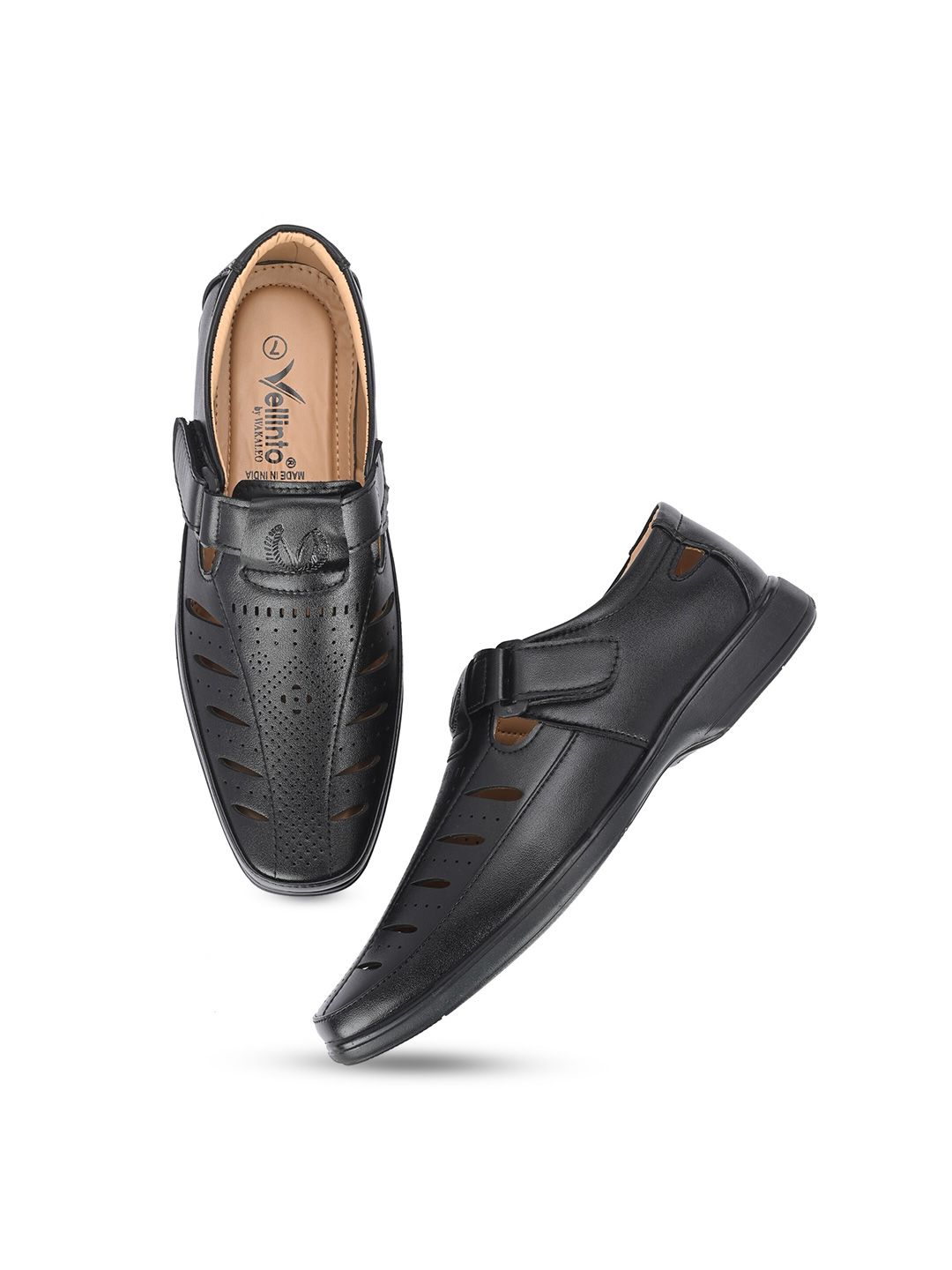 Vellinto Men BEAST Perforated Laser Cut Comfort Sandals