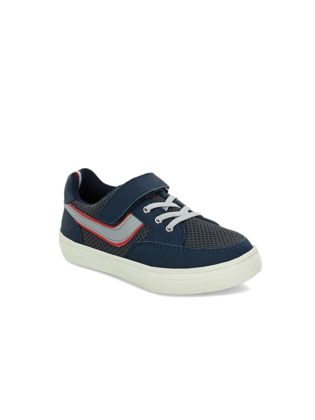 TUSKEY Boys Woven Design Mesh Anti Skid Comfort Insole Sneakers