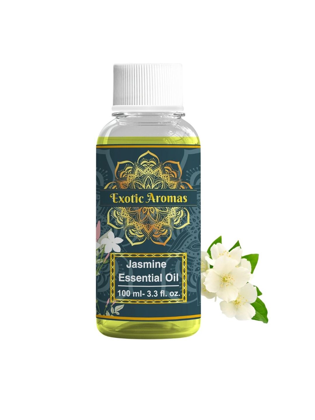 EXOTIC AROMAS Jasmine Essential Oil For Aromatherapy Skin & Hair - 100ml