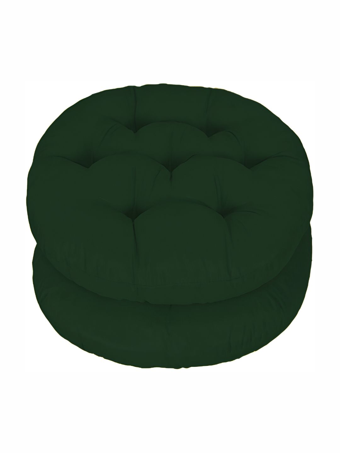 DADDY COOL Green 2 Pieces Cotton Round Cushion Chair Pads