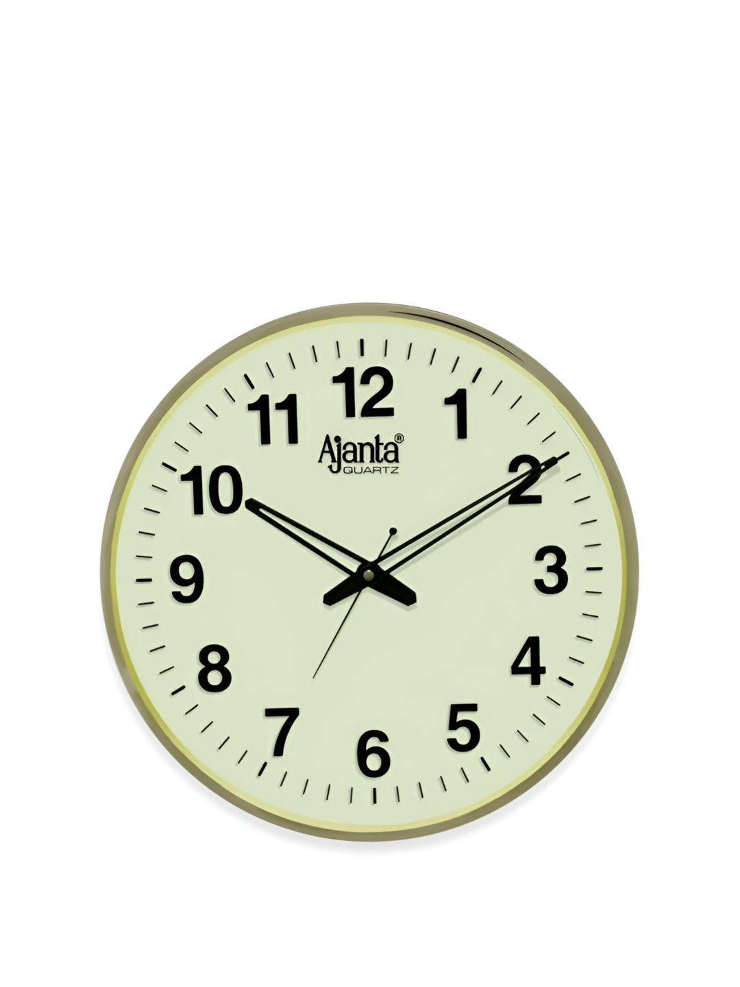 Buy AJANTA GoldToned And Black Analog Fashion Wall Clock -  - Home for Unisex