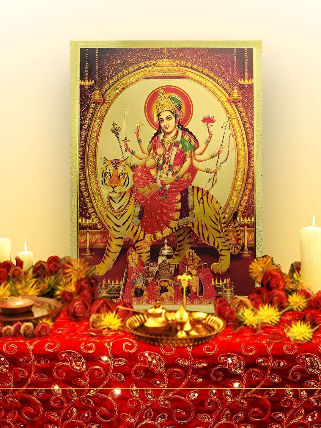 Hawai Goddess Lakshmi Devi Paper Wall Rectangle Photographs Wall Art - 17.5 x 12.5In