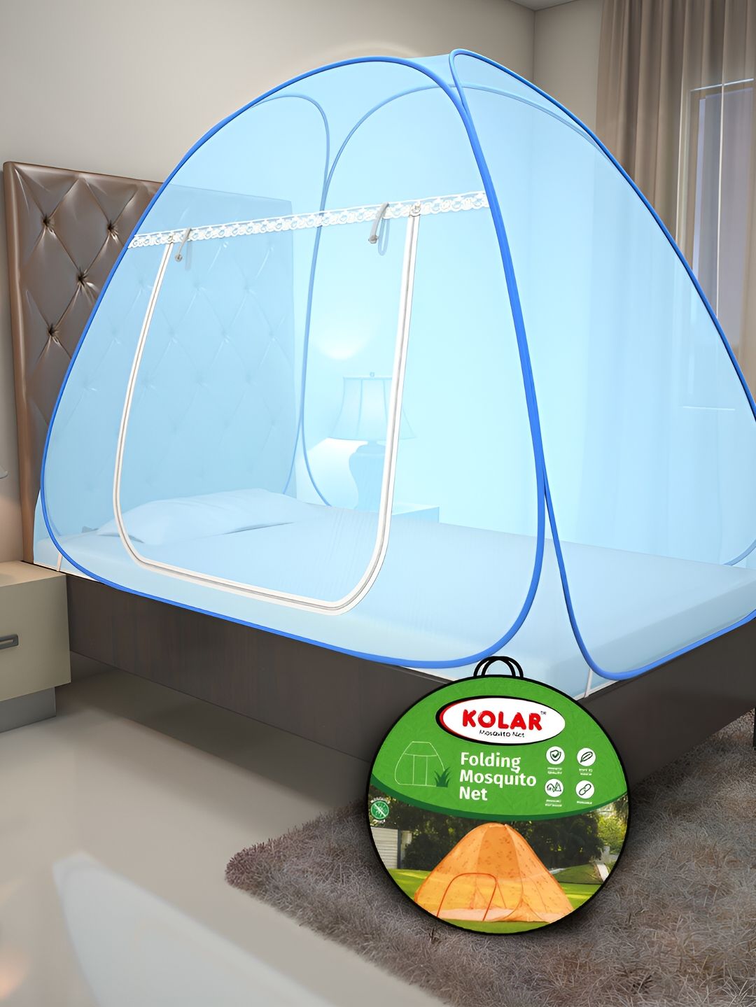 KOLAR Blue Tent Mosquito Net