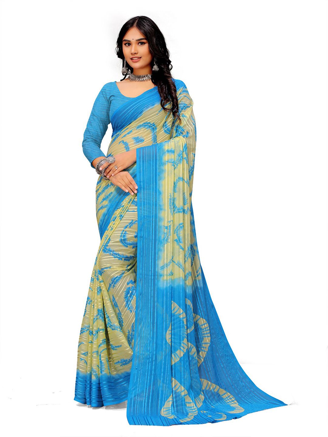 Sitanjali Abstract Printed Saree