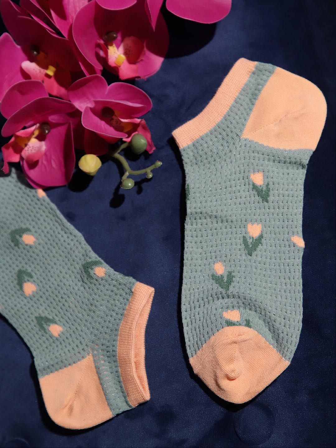 LULU & SKY Women Patterned Ankle Length Socks