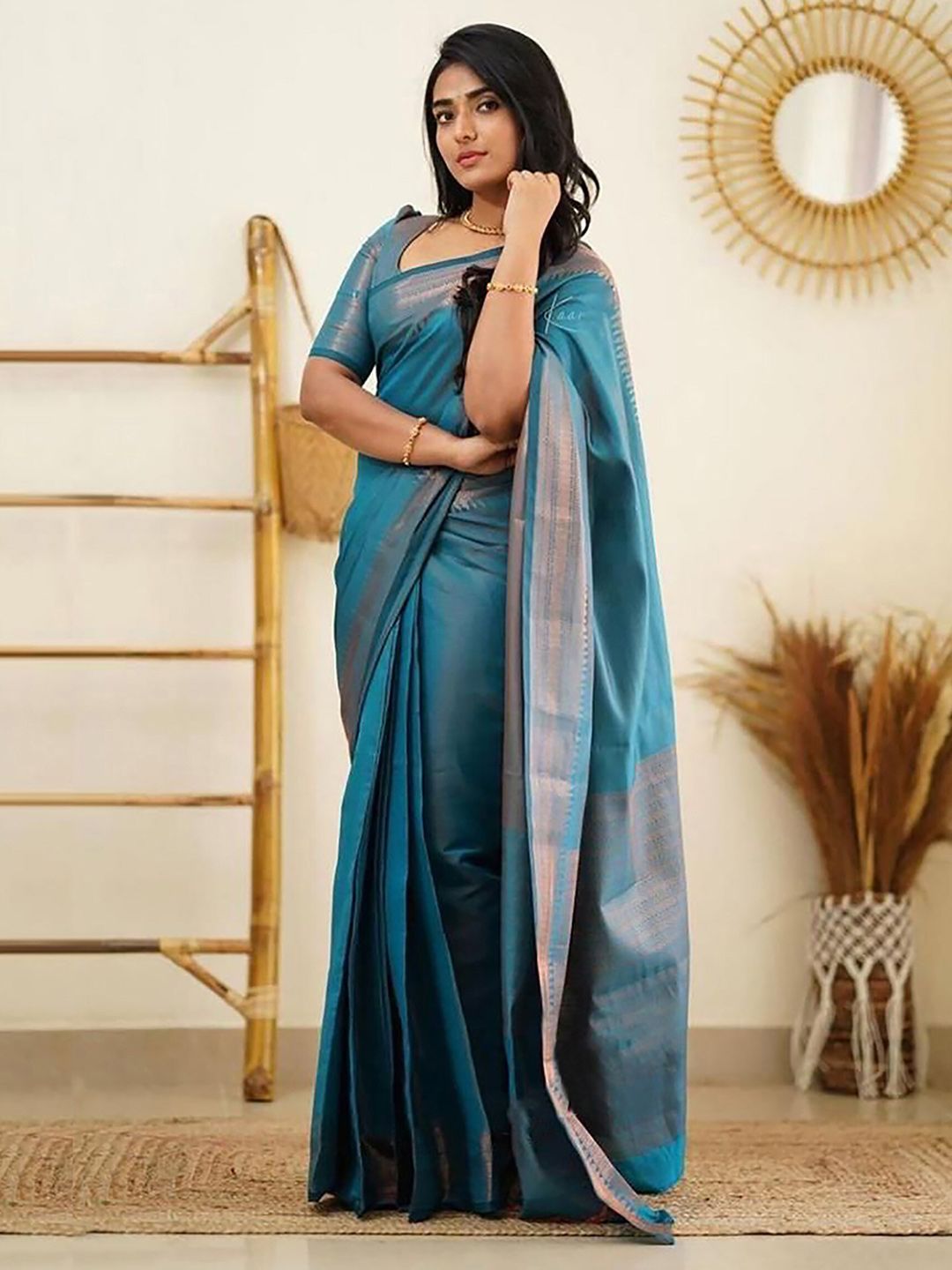 KALINI Woven Design Zari Banarasi Saree