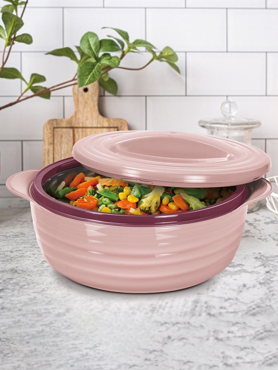 Buy Milton Aspire 2500 Pink Inner Stainless Steel Casserole 1875 Ml -  - Home for Unisex