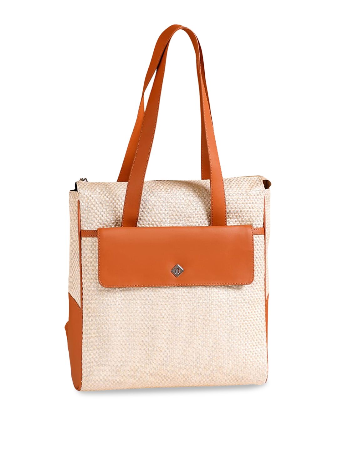 Nestasia Textured Structured Tote Bag Handbag
