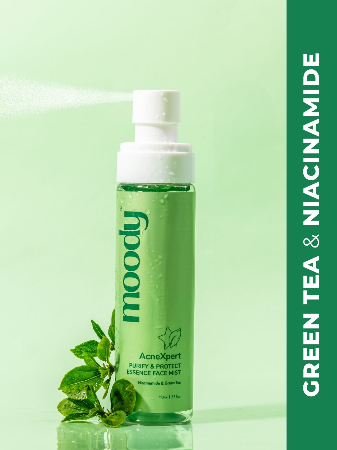 MOODY AcneXpert Skin Clarifying Face Mist With Green Tea & Niacinamide - 110ml