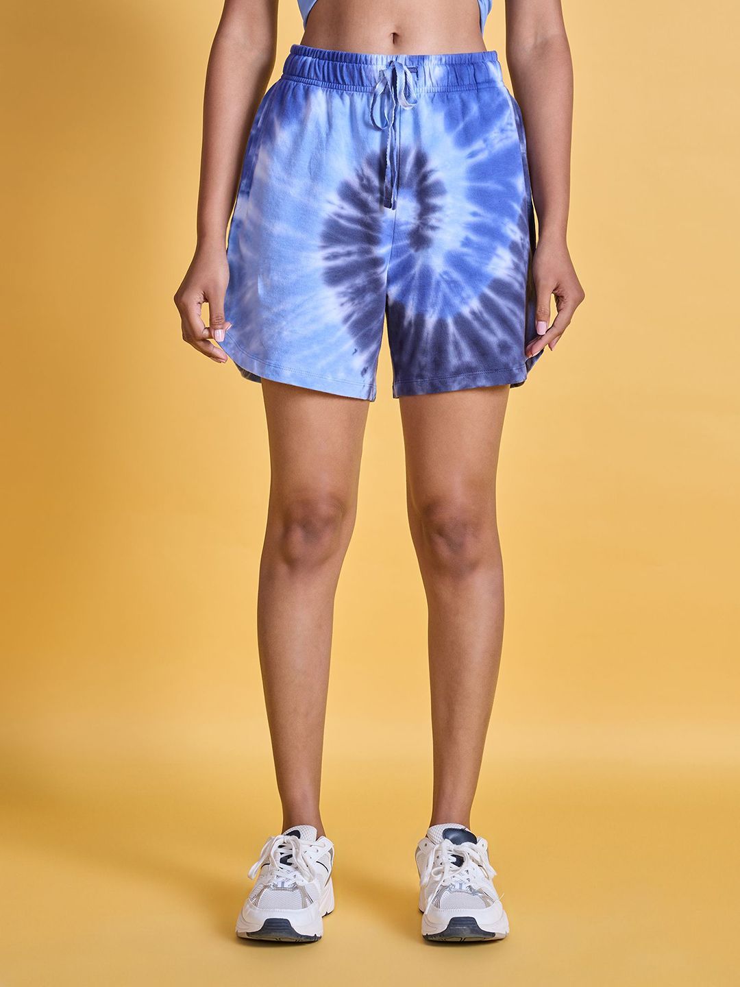 Nykd  Printed Terry Shorts NYAT287 Navy Tie Dye
