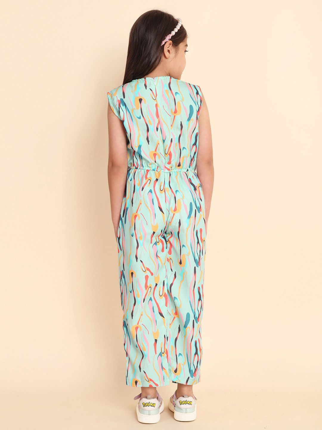 Girls Abstract Printed Basic Jumpsuit 5