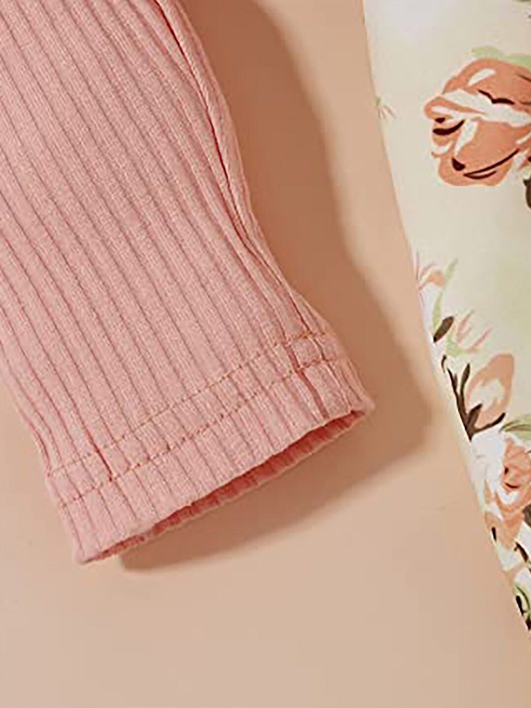 Girls Floral Printed Dungaree With Top 6