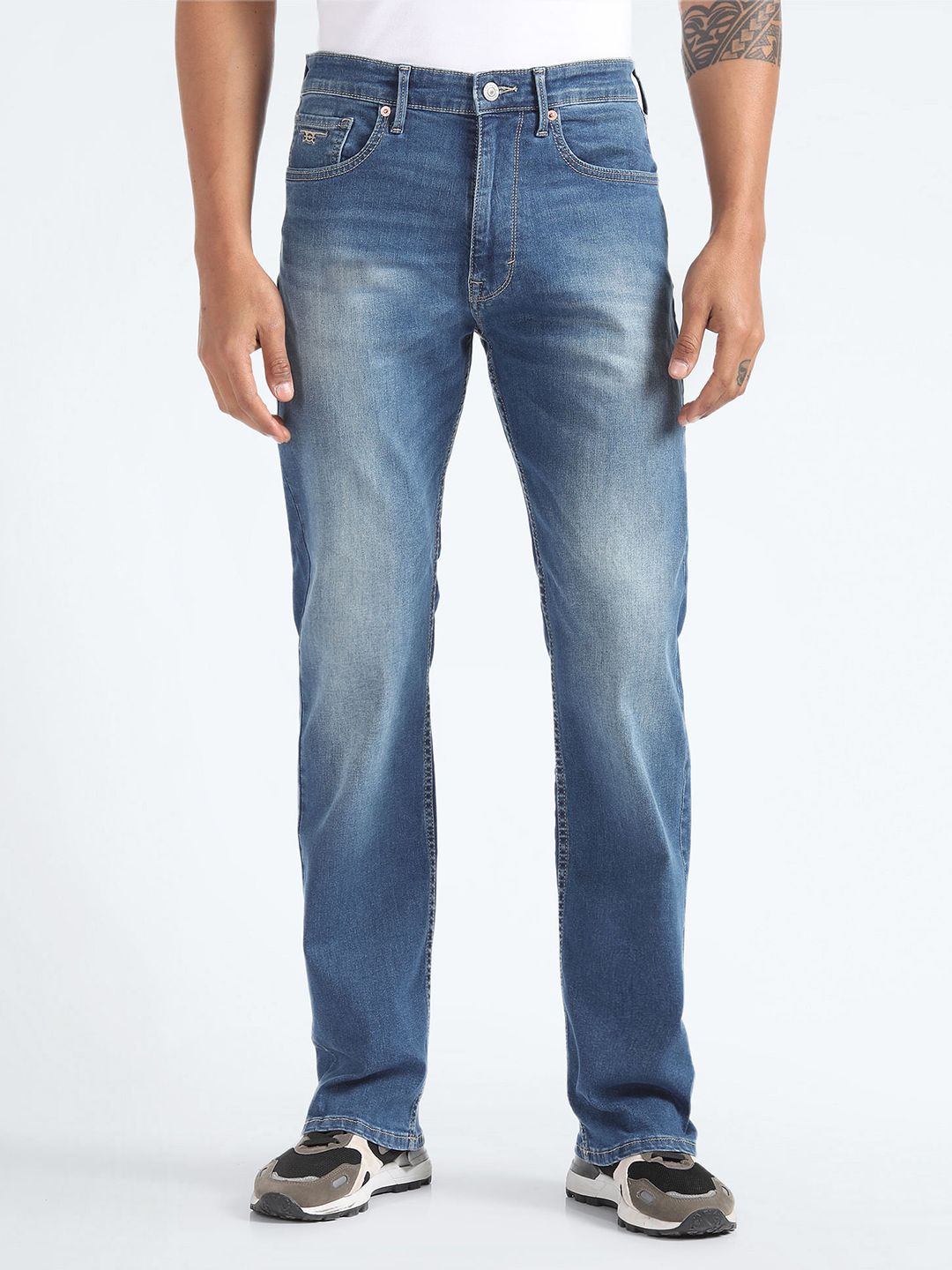Price History - Flying Machine Men Bootcut Heavy Fade Stretchable Jeans ...